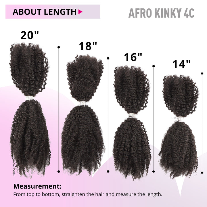 Orientfashion 4c Human Hair Bulk for Braiding 100g/Pack