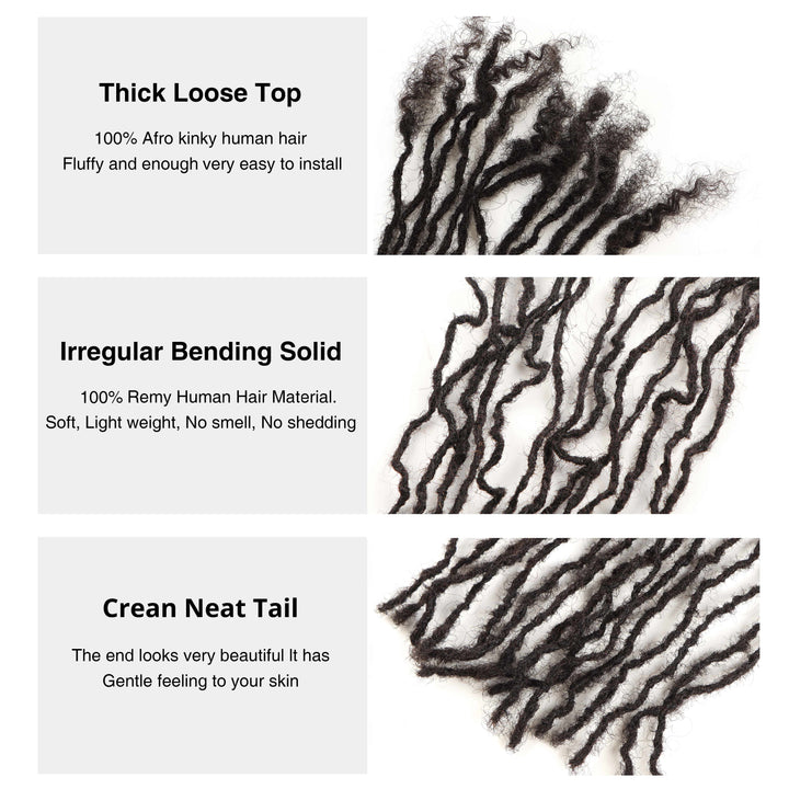 Orientfashion Interlocs Extensions Human Hair (20 Locs Per Bundle)