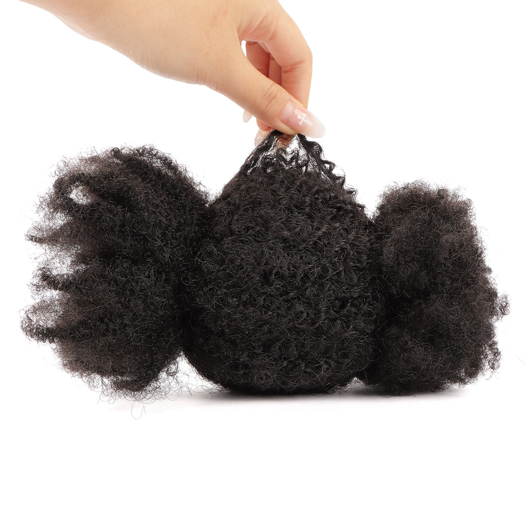 Orientfashion Afro Kinky Human Hair Bulk for Locs Extensions 100g/Pack