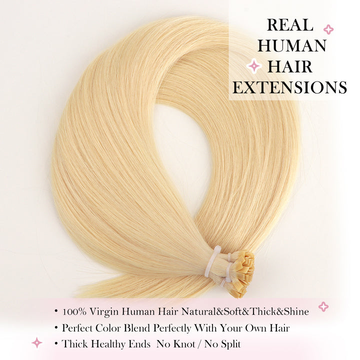 Orientfashion Flat Tip Hair Extension Pre-Bonded Human Hair Extensions 100pcs/pack