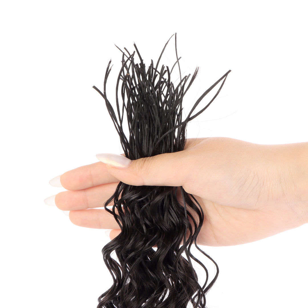 Orientfashion Pre-Divided Deep Wave Human Braiding Hair for Boho Braids
