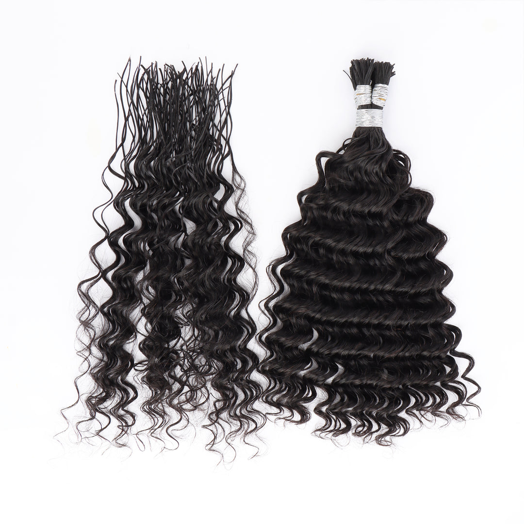 Orientfashion Pre-Divided Deep Wave Human Braiding Hair for Boho Braids