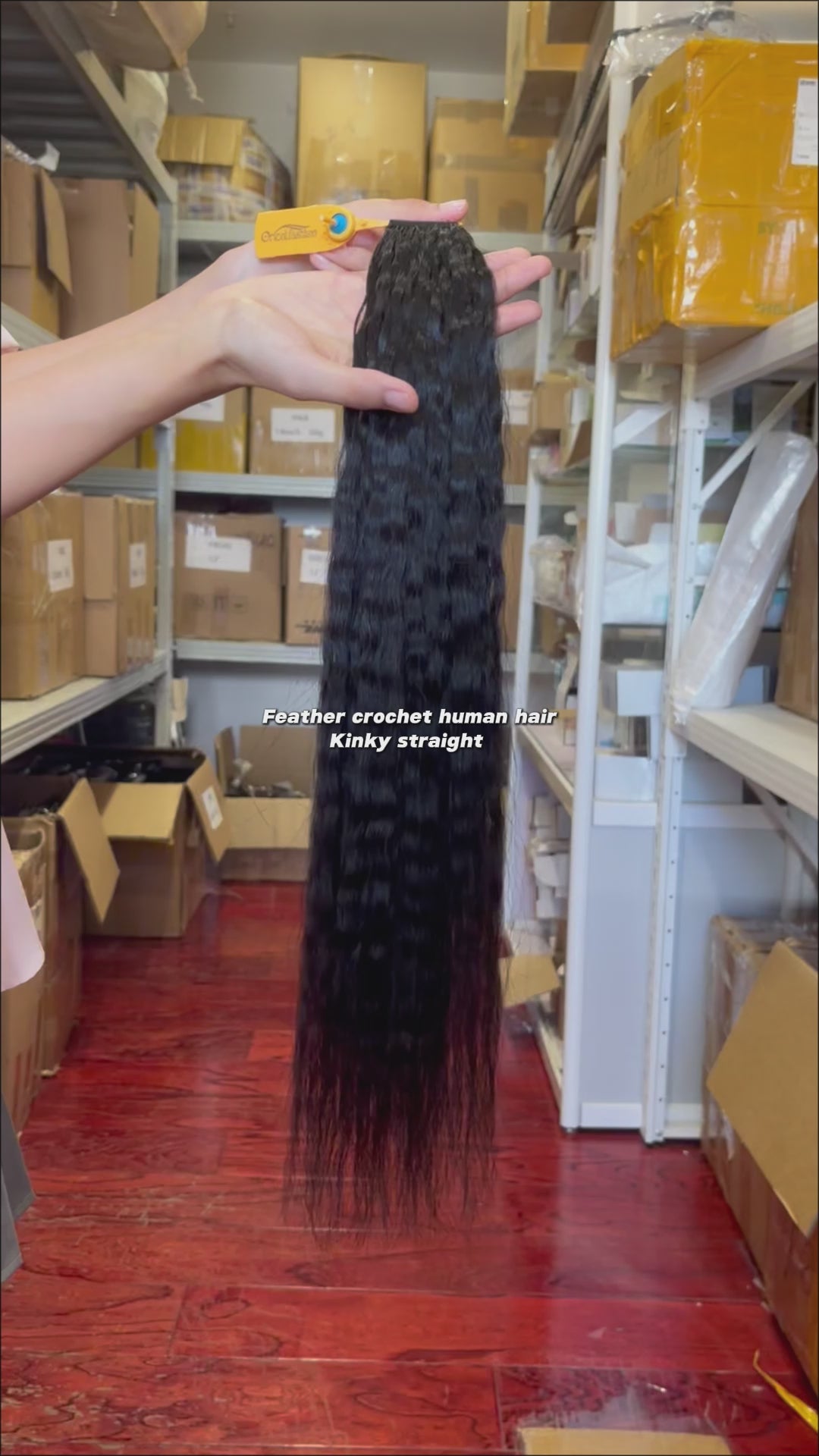 Orientfashion Cheveux Naturels Kinky Straight Crochet Human Hair Feather Crochet Human Hair