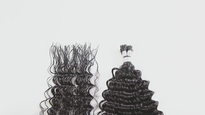 Orientfashion Pre-Divided Deep Wave Human Braiding Hair for Boho Braids