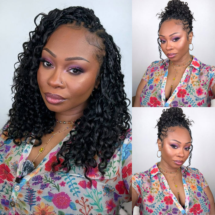 Orientfashion Deep Wave Feather Crochet Hair Pre Looped Crochet Human Hair for Black Women