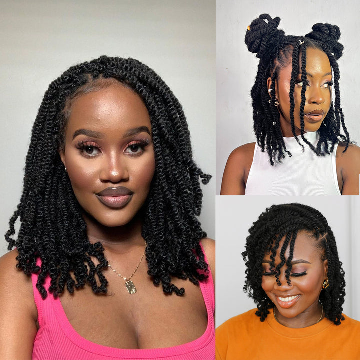 Orientfashion Pre Fluffed Kinky Curly Braiding Hair Pre-Separated Springy Afro Twist Crochet Hair for Locs Hair Extensions