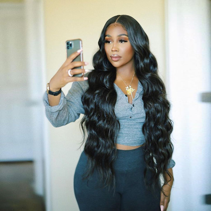 Orientfashion Brazilian Remy Human Hair Bundles Loose Wave 95g/piece