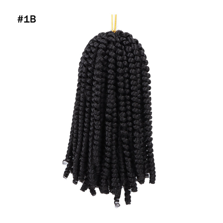 Orientfashion 8" Pre-twisted Spring Twists Crochet Braids Synthetic Braiding Hair Extension