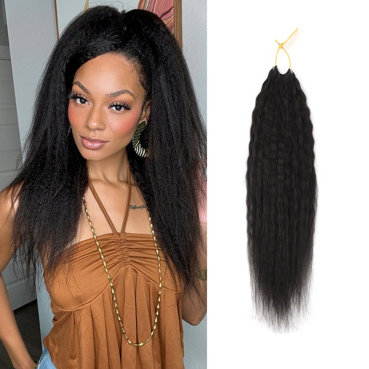 Orientfashion Cheveux Naturels Kinky Straight Crochet Human Hair Feather Crochet Human Hair