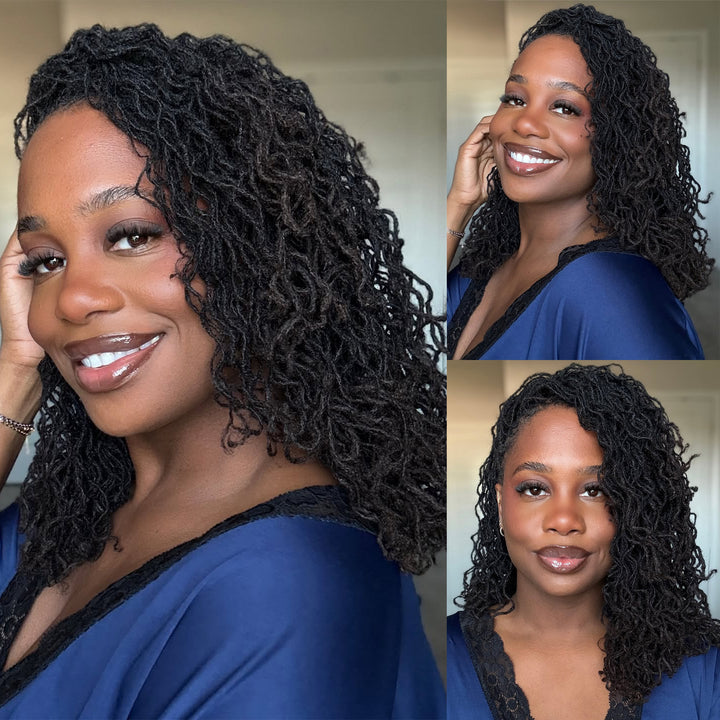 Orientfashion Natural Black 0.2cm Microlocs or Sisterlocks Human Hair (20 Locs Per Bundle)