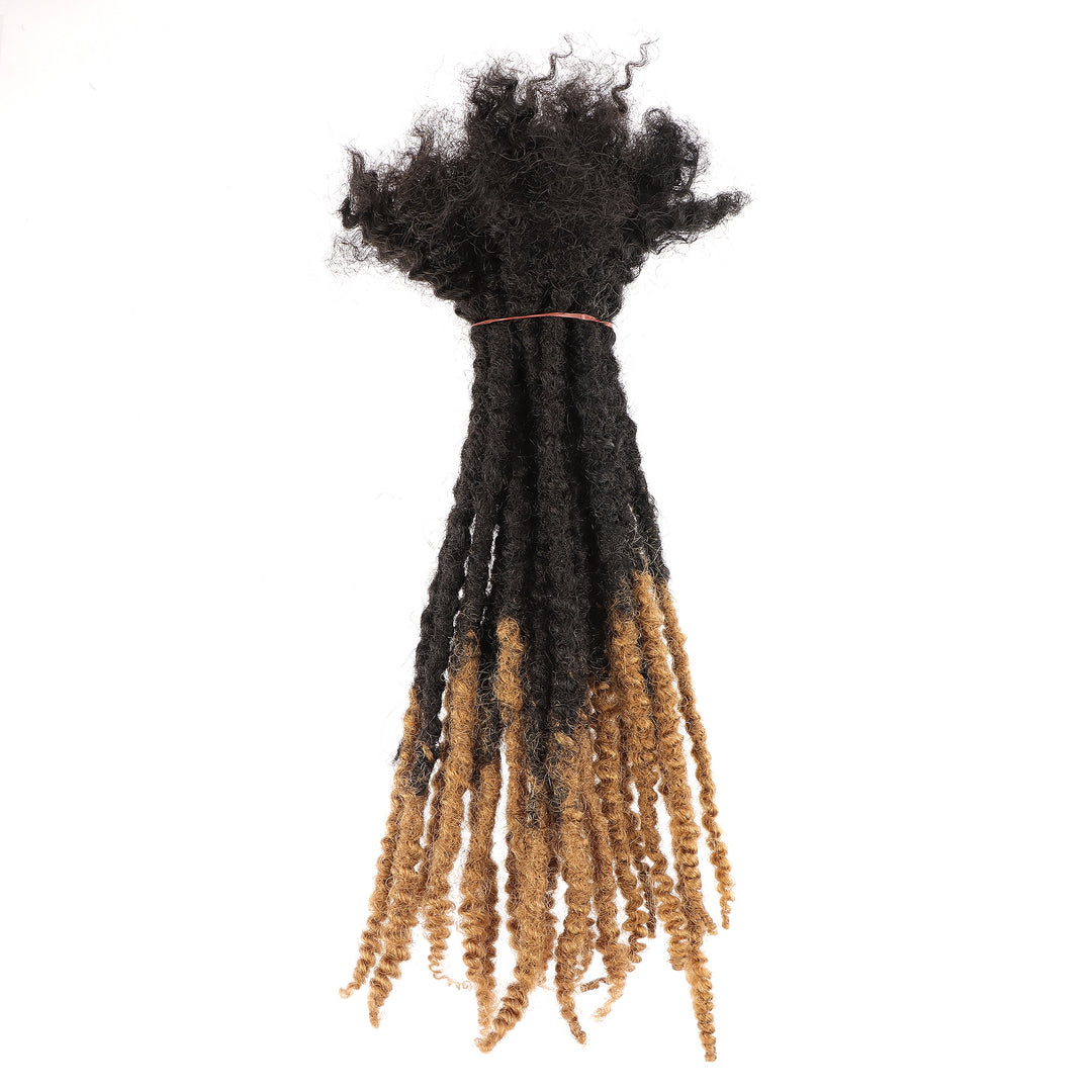 Orientfashion Ombre Textured Locs Human Hair (20 Locs Per Bundle)