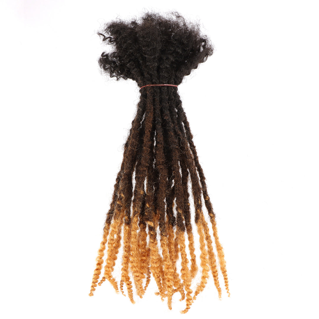 Orientfashion Ombre Textured Locs Human Hair (20 Locs Per Bundle)