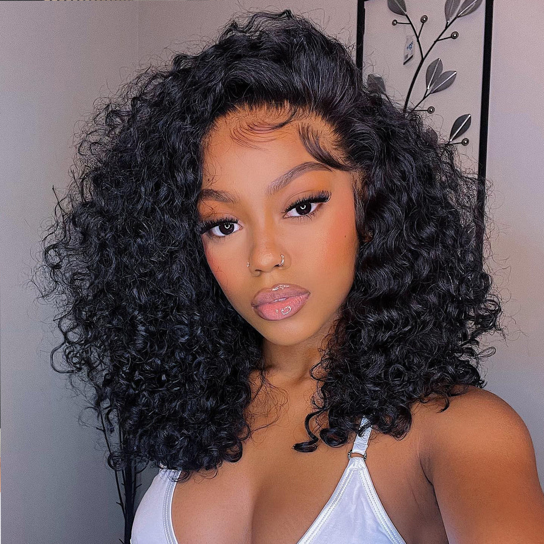 Orientfashion Deep Wave Wigs Human Hair 150% Density Lace Front Wigs for Black Women