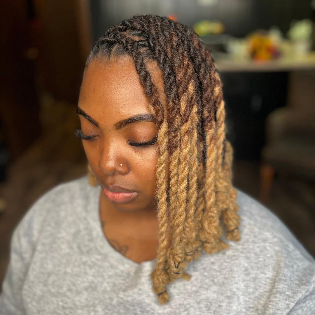 Orientfashion Colorful Dreadlocks 0.6cm Loc Extensions Human Hair (20 Locs Per Bundle)