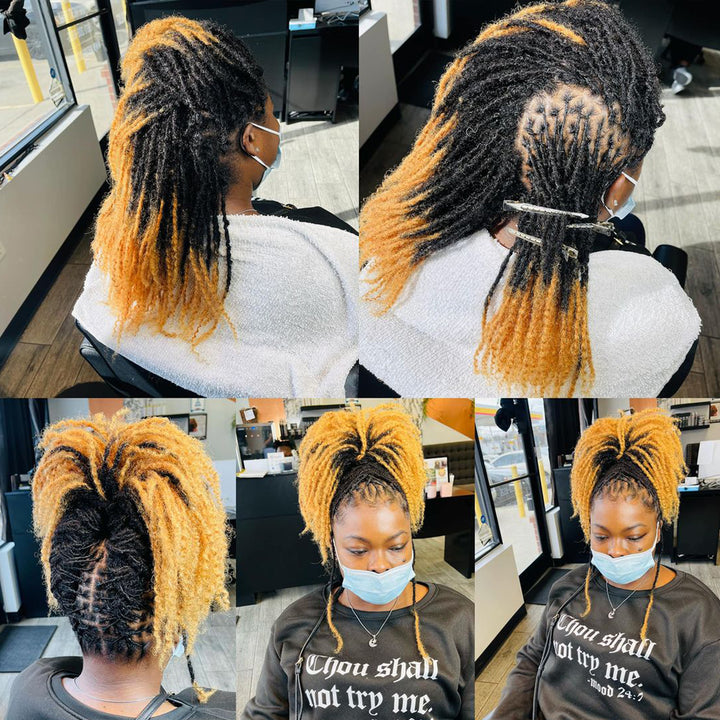 Orientfashion Ombre Textured Locs Human Hair (20 Locs Per Bundle)