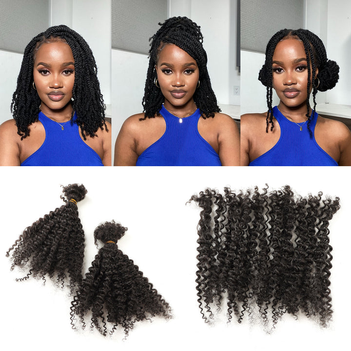 Orientfashion 4b Human Hair Bulk for Braiding 100g/Pack