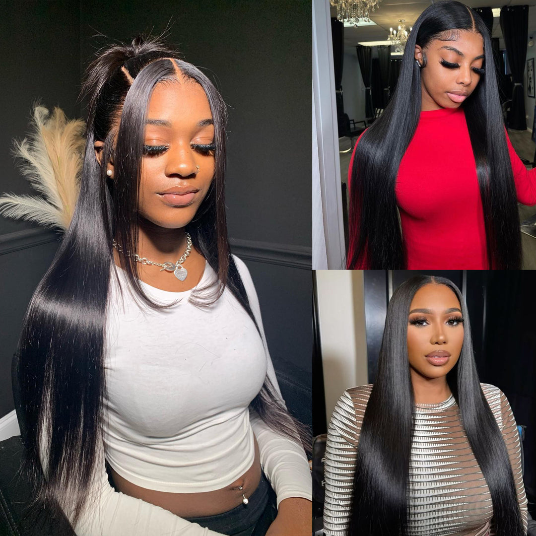 Orientfashion 13*4 Straight Lace Front Wigs Human Hair Brazilian Virgin Wigs for Women