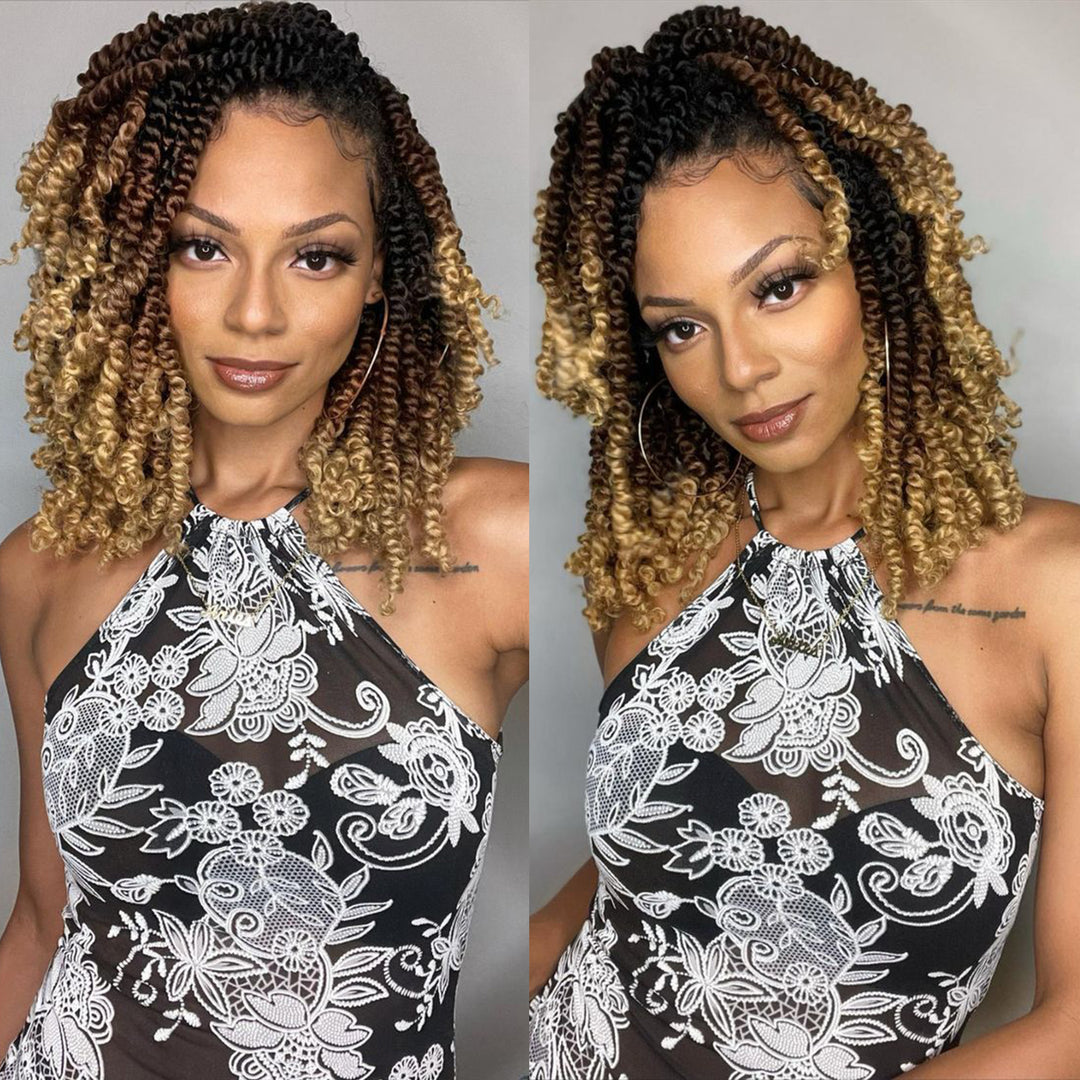 Orientfashion 8" Pre-twisted Spring Twists Crochet Braids Synthetic Braiding Hair Extension