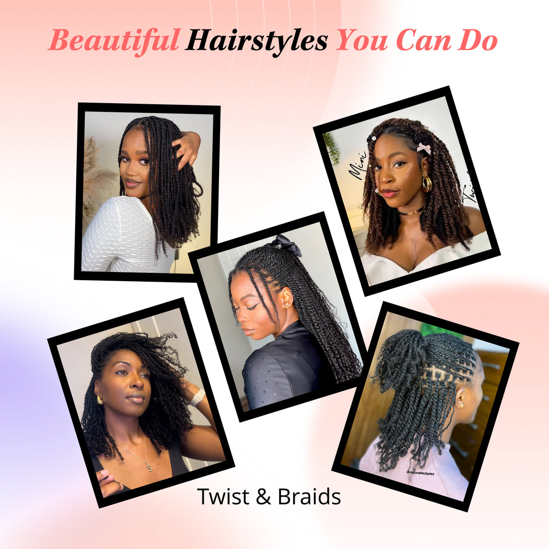 Orientfashion Afro Kinky Bulk Human Hair 50g/Pack