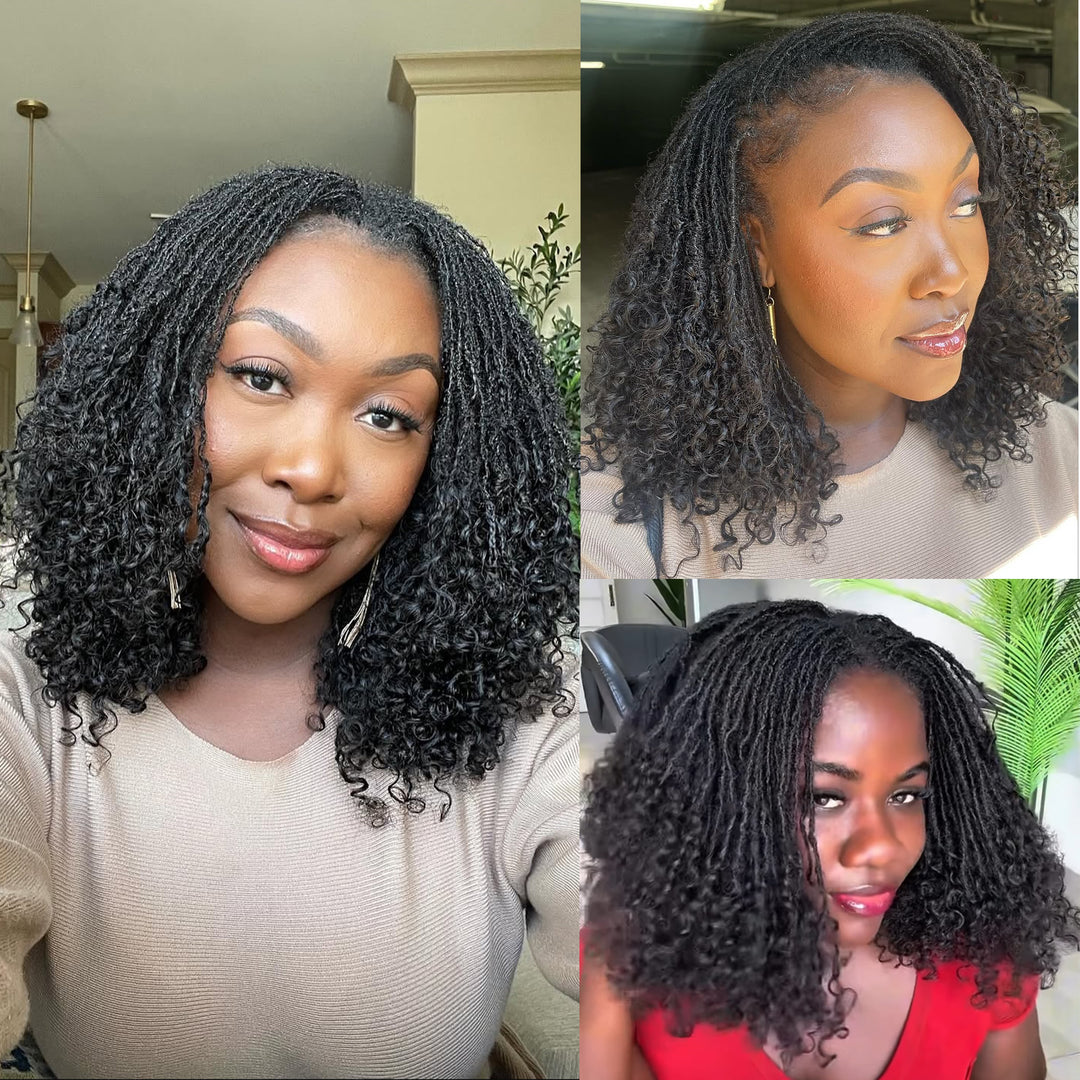Orientfashion Interlocs Human Hair with Curly Ends (20 Locs Per Bundle)