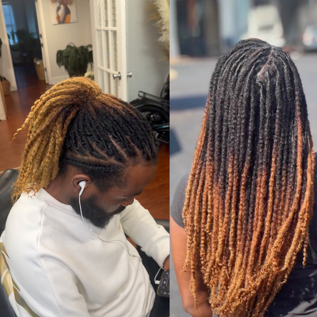 Orientfashion Textured Coiled Tips Loc Extensions Human Hair (20 Locs Per Bundle)