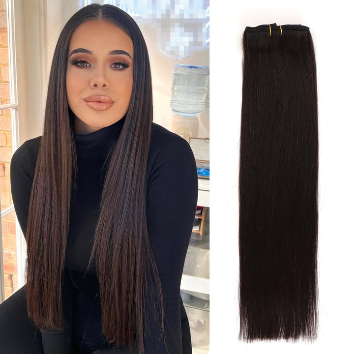 Orientfashion PU Clip in Hair Extensions 100% Unprocessed Human Hair 100g