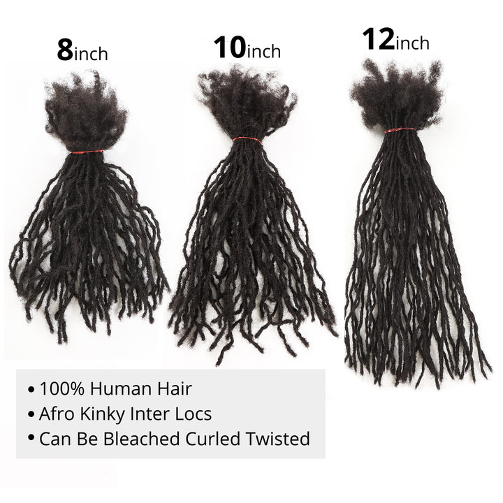 Orientfashion Interlocs Extensions Human Hair (20 Locs Per Bundle)