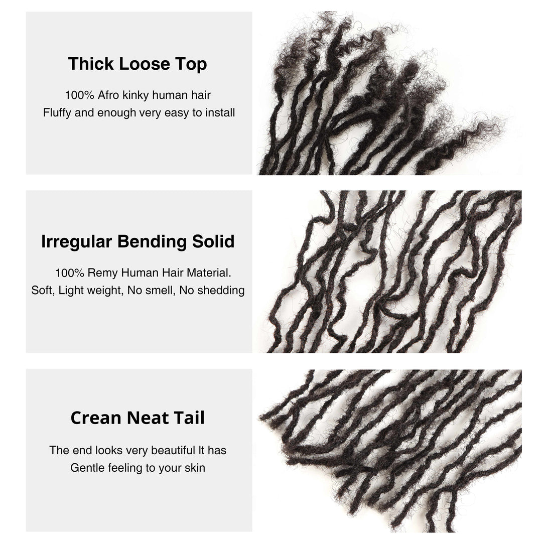 Orientfashion Interlocs Extensions Human Hair (20 Locs Per Bundle)