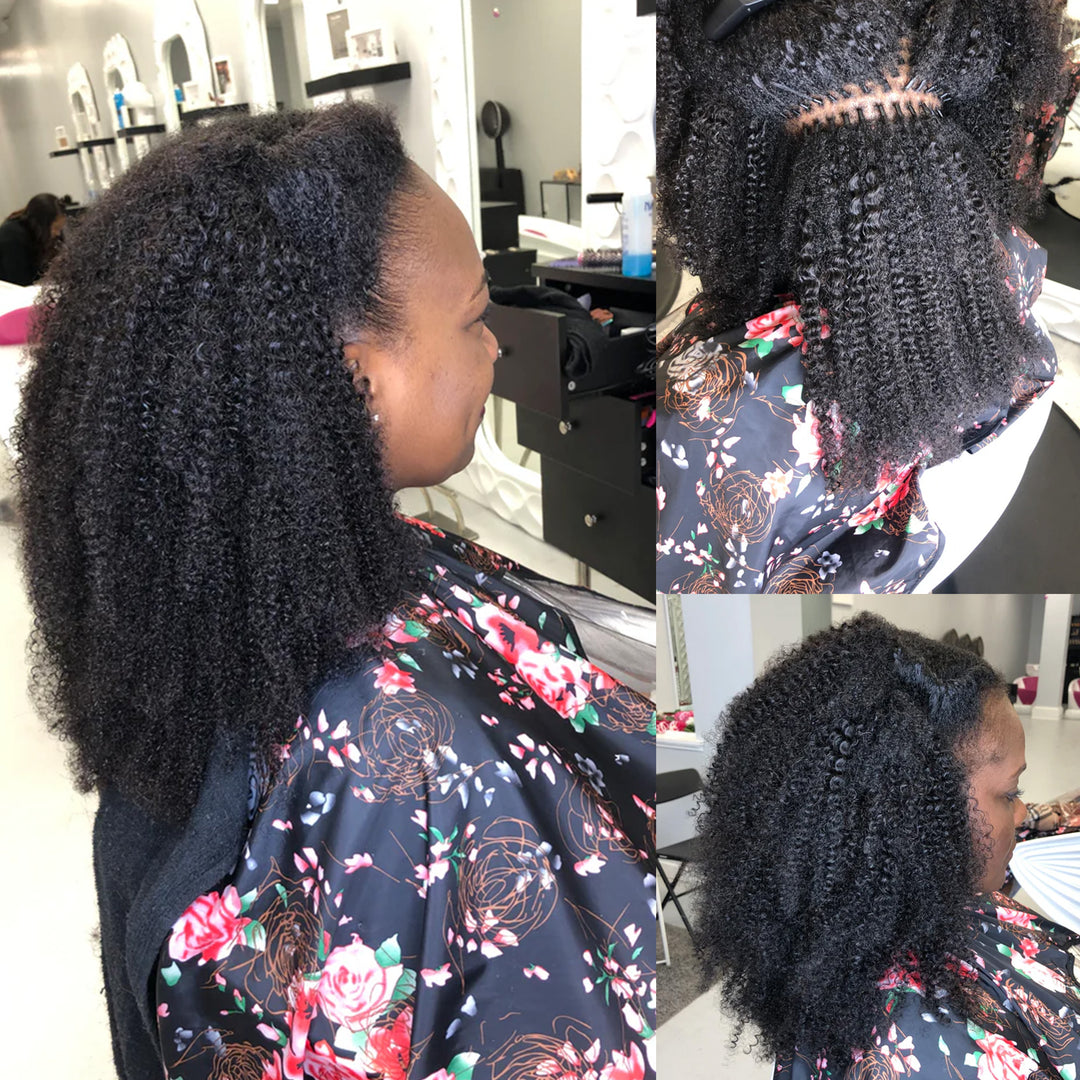 Orientfashion Kinky Curly I Tip Human Hair Extension for Black Women 100g/pack