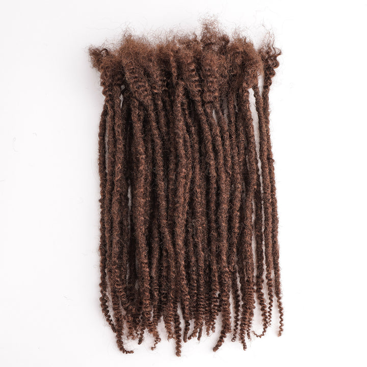 Orientfashion Textured Coiled Tips Loc Extensions Human Hair (20 Locs Per Bundle)