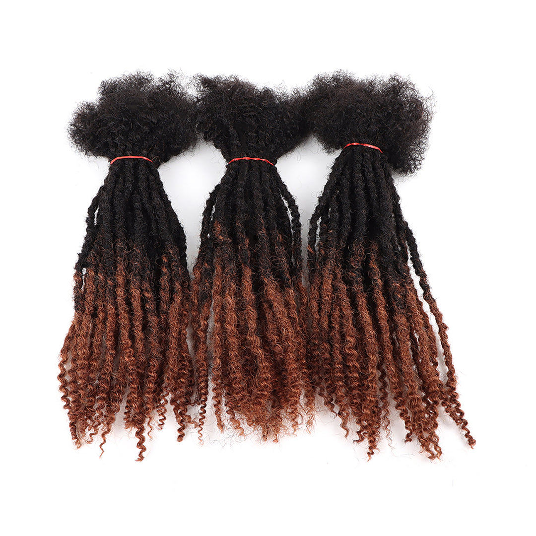 Orientfashion Ombre Textured Locs Human Hair (20 Locs Per Bundle)