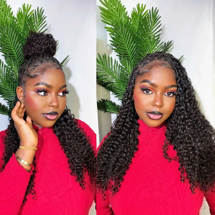 Orientfashion Deep Wave Feather Crochet Hair Pre Looped Crochet Human Hair for Black Women