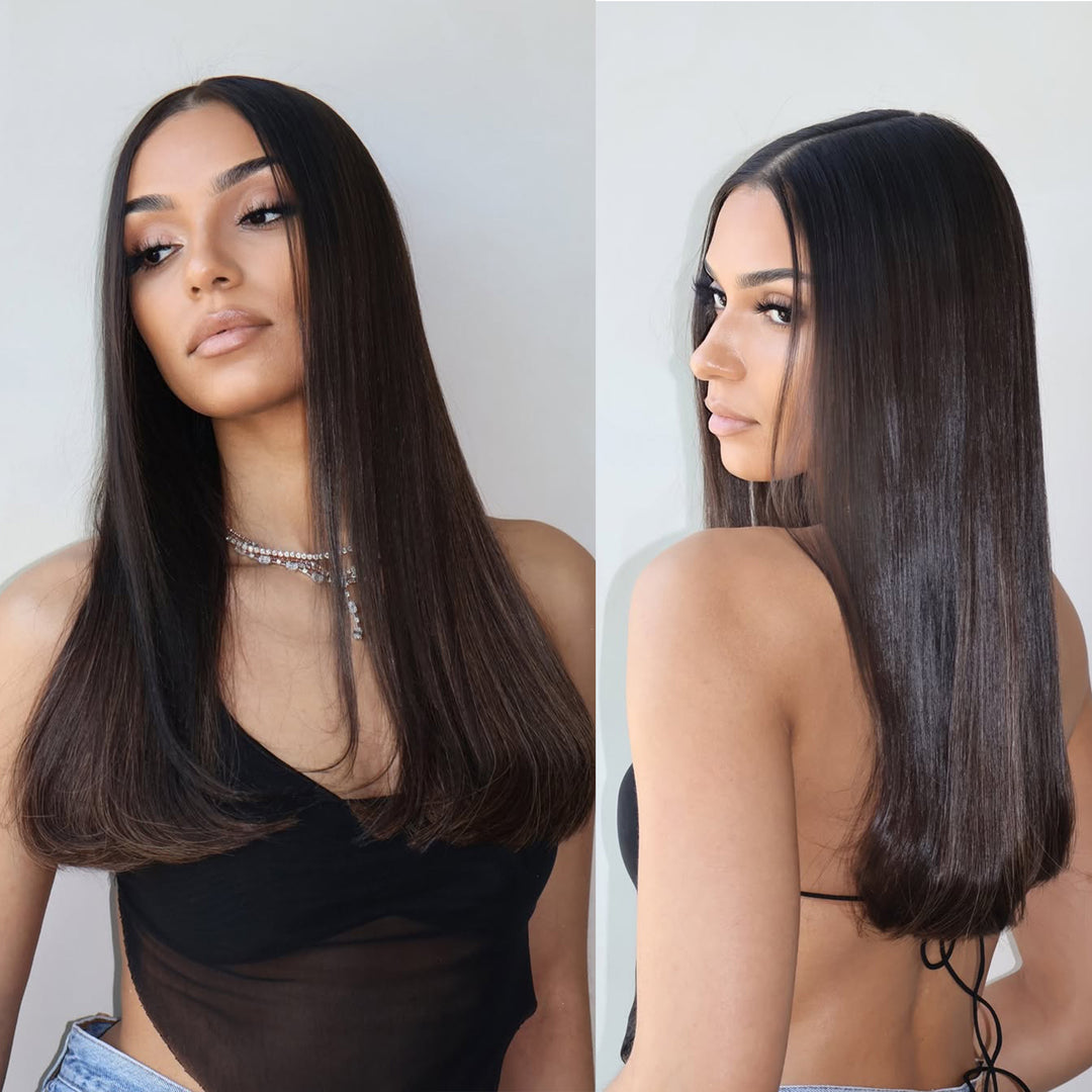 Orientfashion PU Clip in Hair Extensions 100% Unprocessed Human Hair 100g