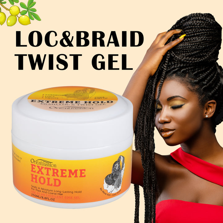 Orientfashion Braiding Hair Gel Edge Control for Black Women 250ML