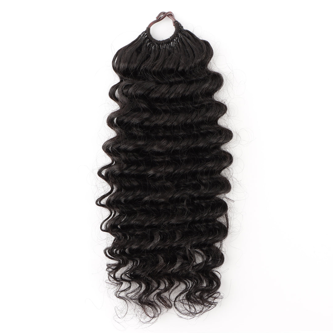 Orientfashion Deep Wave Feather Crochet Human Hair Extensions 100g/pack