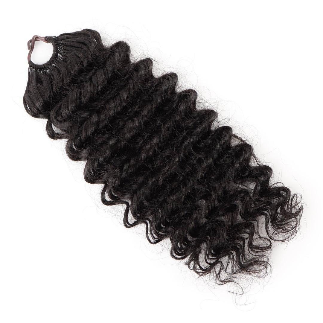 Orientfashion Deep Wave Feather Crochet Human Hair Extensions 100g/pack