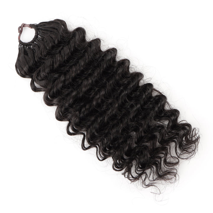 Orientfashion Deep Wave Feather Crochet Human Hair Extensions 100g/pack