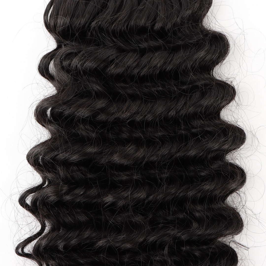 Orientfashion Deep Wave Feather Crochet Human Hair Extensions 100g/pack