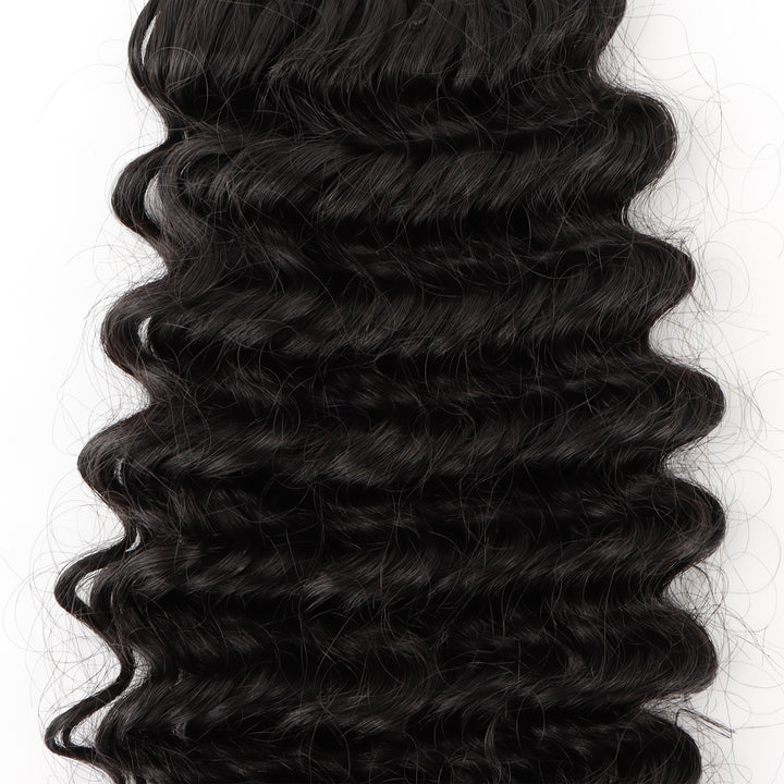 Orientfashion Deep Wave Feather Crochet Human Hair Extensions 100g/pack