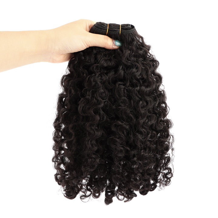 Orientfashion 100% Unprocessed Deep Curly Human Hair Weft Bundles 100g/pack