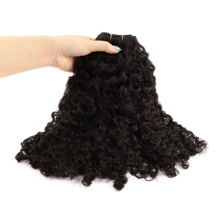 Orientfashion 100% Unprocessed Deep Curly Human Hair Weft Bundles 100g/pack