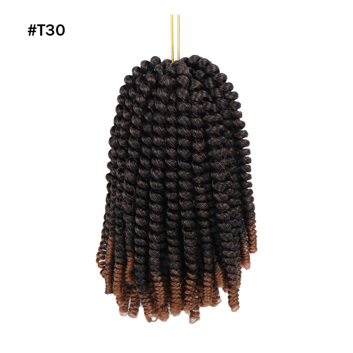 Orientfashion 8" Pre-twisted Spring Twists Crochet Braids Synthetic Braiding Hair Extension