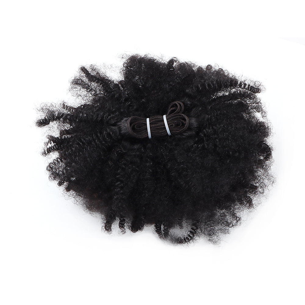 Orientfashion 4B 4C Mongolian Afro Kinky Human Hair Bundles for Black Women 100g/piece