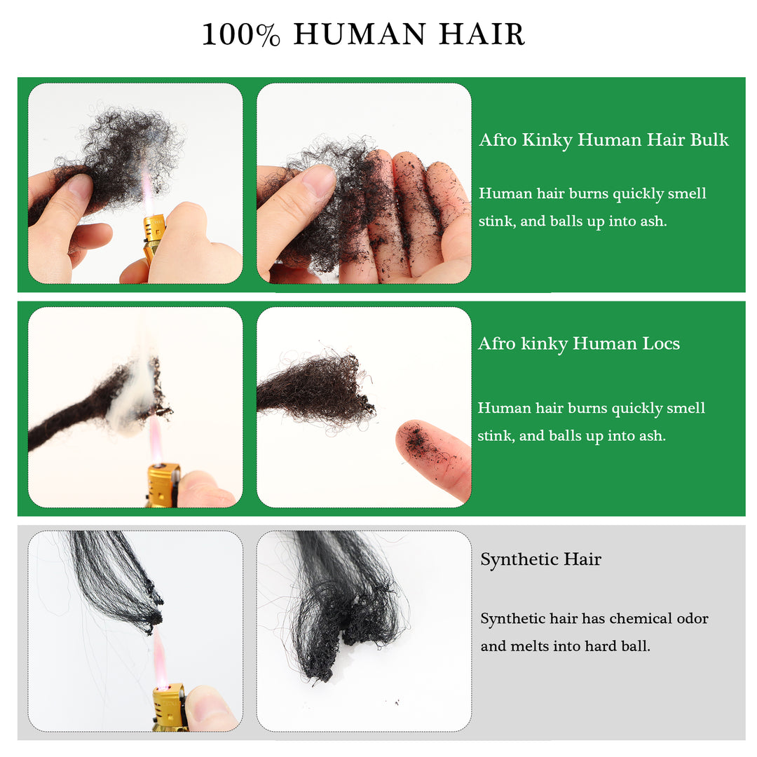 Orientfashion Afro Kinky Bulk Human Hair 30g/Pack