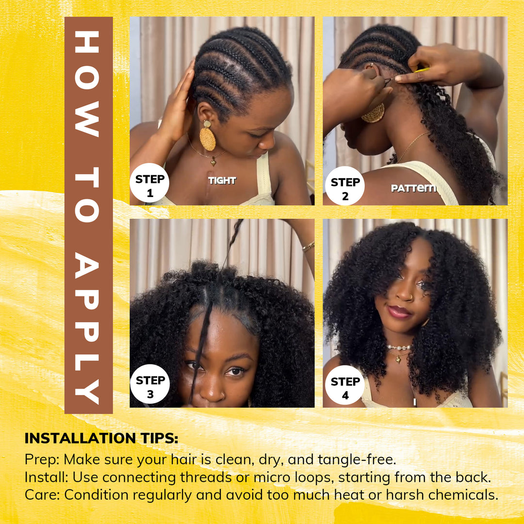 Orientfashion Kinky Curly Feather Crochet Braid Human Hair Extensions Knotless Pre-Separated Crochet Hair Extensions