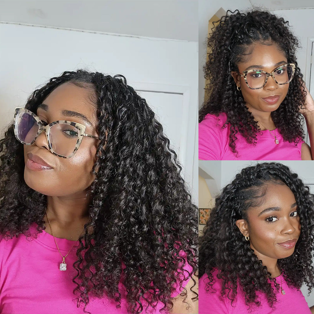 Orientfashion Deep Wave Feather Crochet Human Hair Extensions 100g/pack