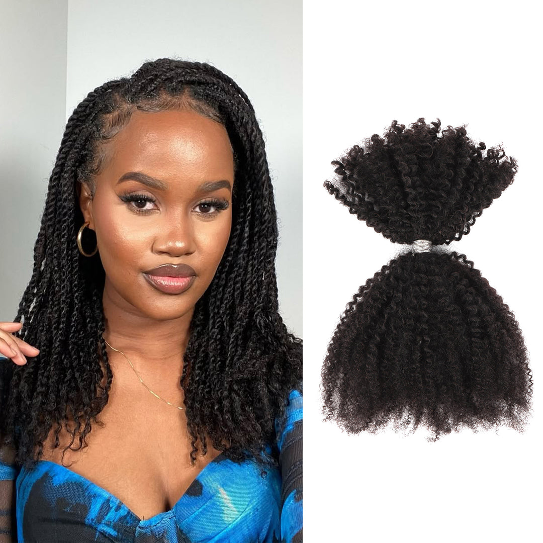 Orientfashion 4c Human Hair Bulk for Braiding 100g/Pack