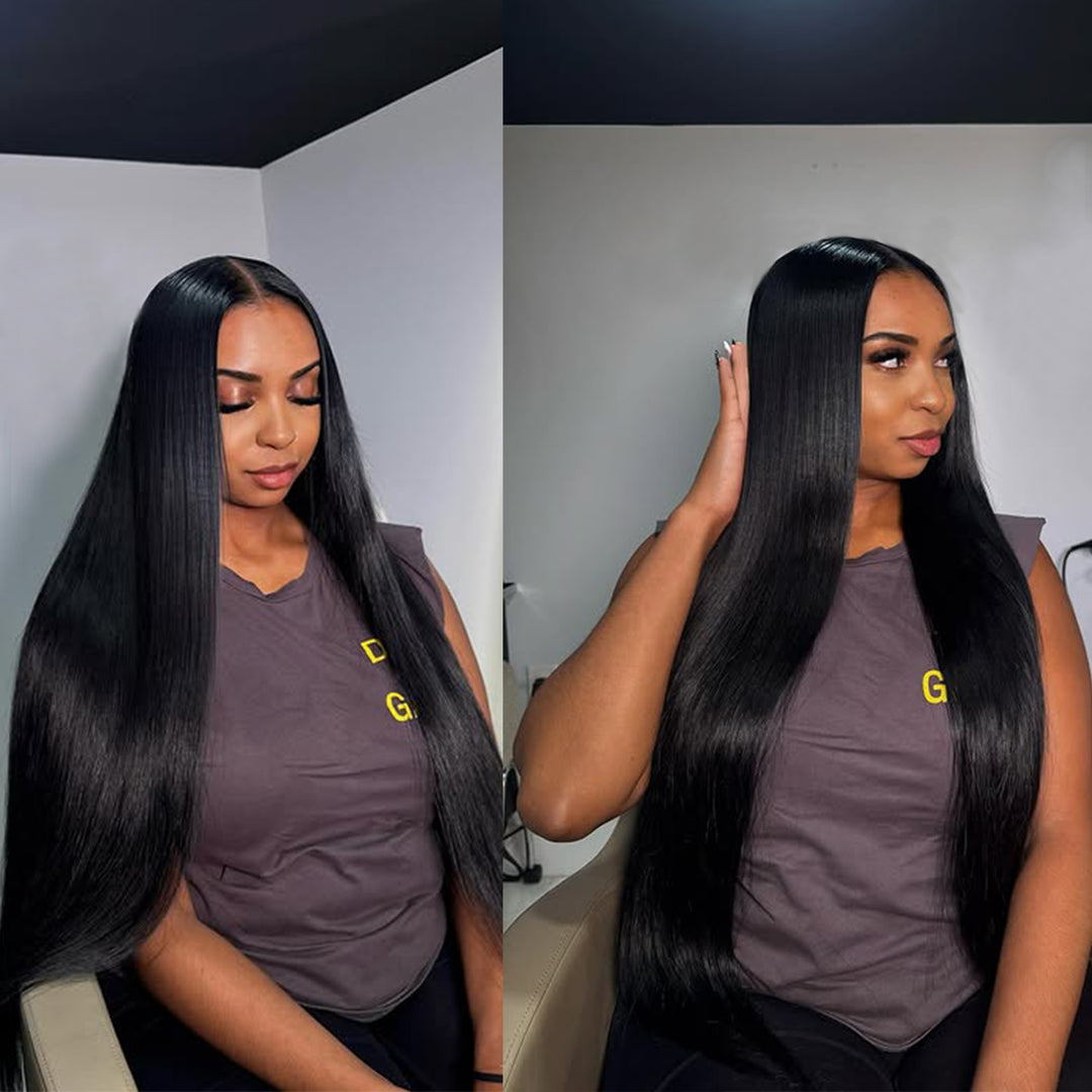 Orientfashion Straight Wave Tape ins Hair Extension Human Hair for Black Women 50g/pack