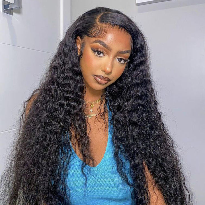 Orientfashion 13*4 Loose Deep Wave Lace Front Wigs Human Hair Pre Plucked for Women