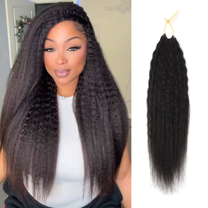 Orientfashion Cheveux Naturels Kinky Straight Crochet Human Hair Feather Crochet Human Hair